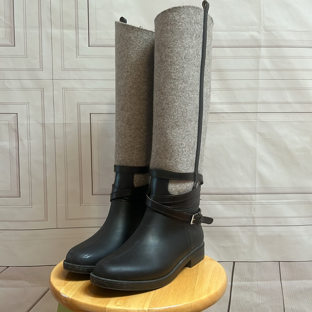 Salvatore Ferragamo Cordelia Felt Rain Boot